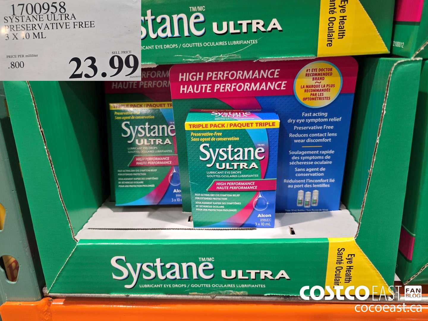 1700958 SYSTANE ULTRA PRESERVATIVE FREE 3 X 10 ML $23.99