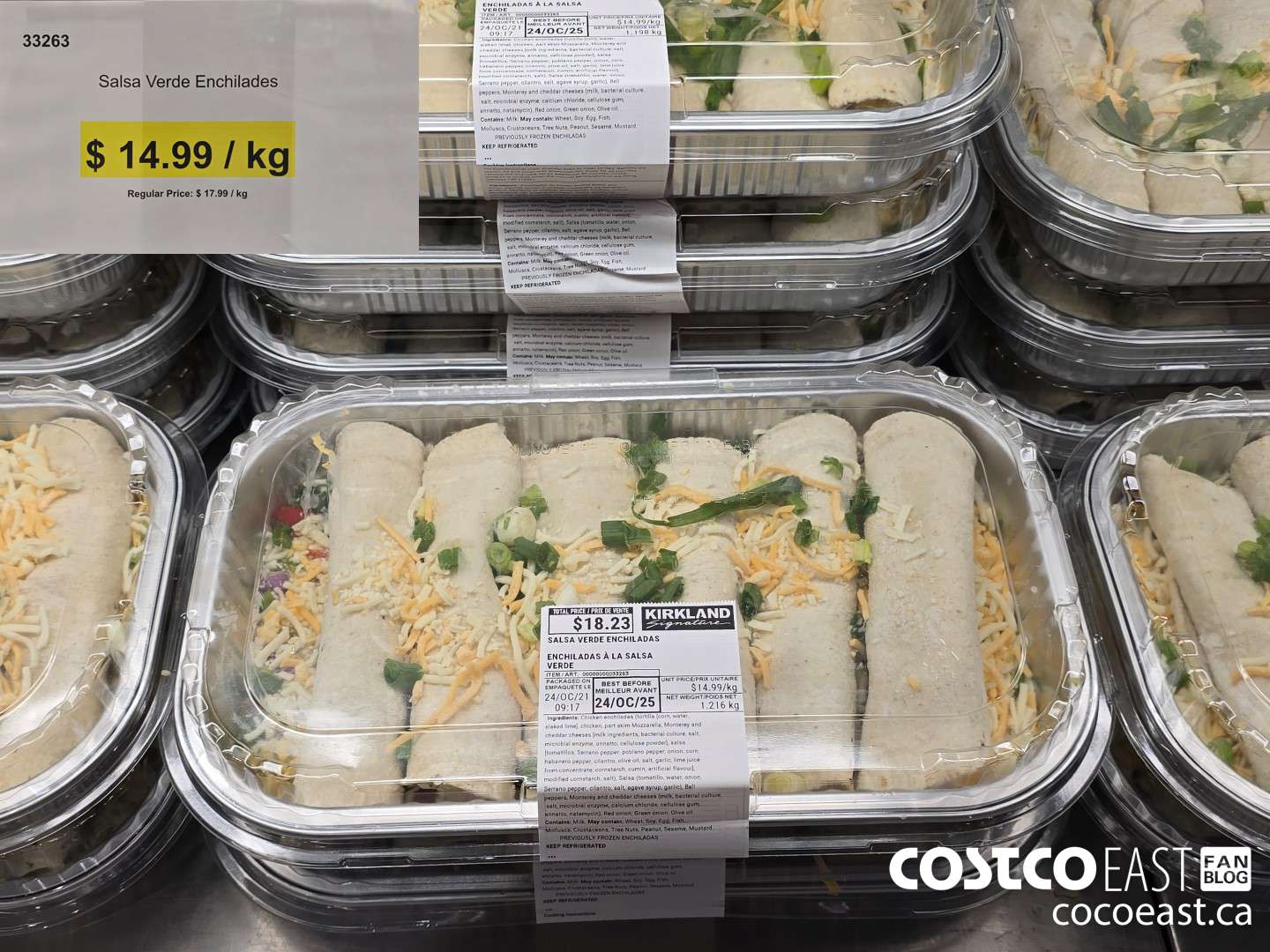 33263 Salsa Verde Enchilades DISCOUNT PER KG ($3.00 INSTANT SAVINGS)