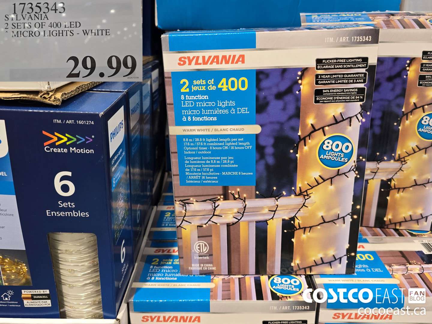 1735345 SiLVANIA 2 SETS OF 400 LED * MICRO LIGHTS - WHITE $29.99