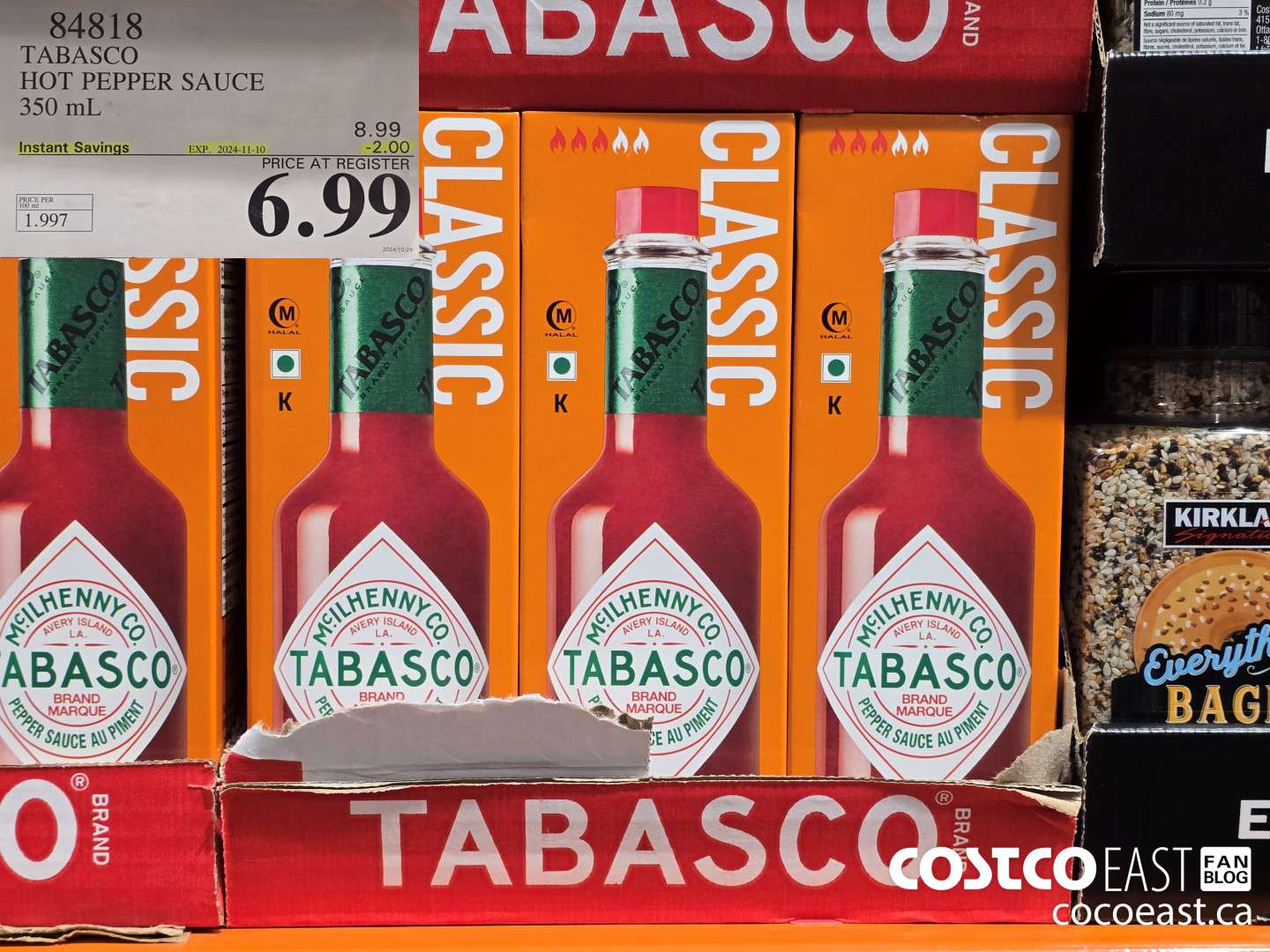84818 TABASCO HOT PEPPER SAUCE 350 ML ($2.00 INSTANT SAVINGS EXPIRES ON 2024-11-10) $6.99