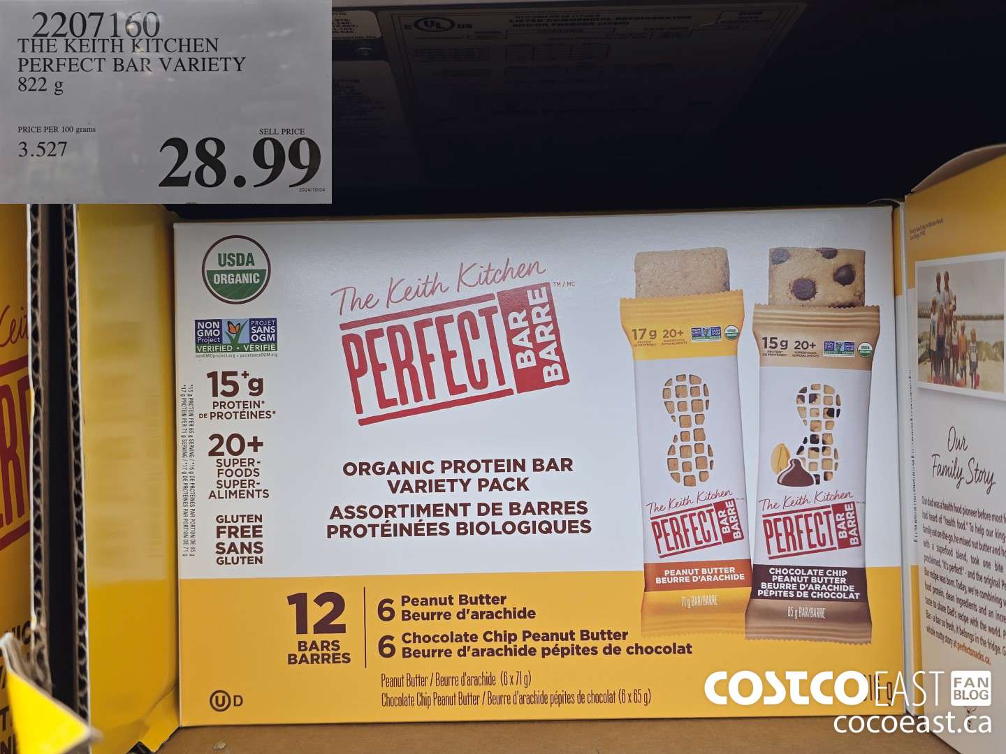 2207160 THE KEITH KITCHEN PERFECT BAR VARIETY 822 g $28.99