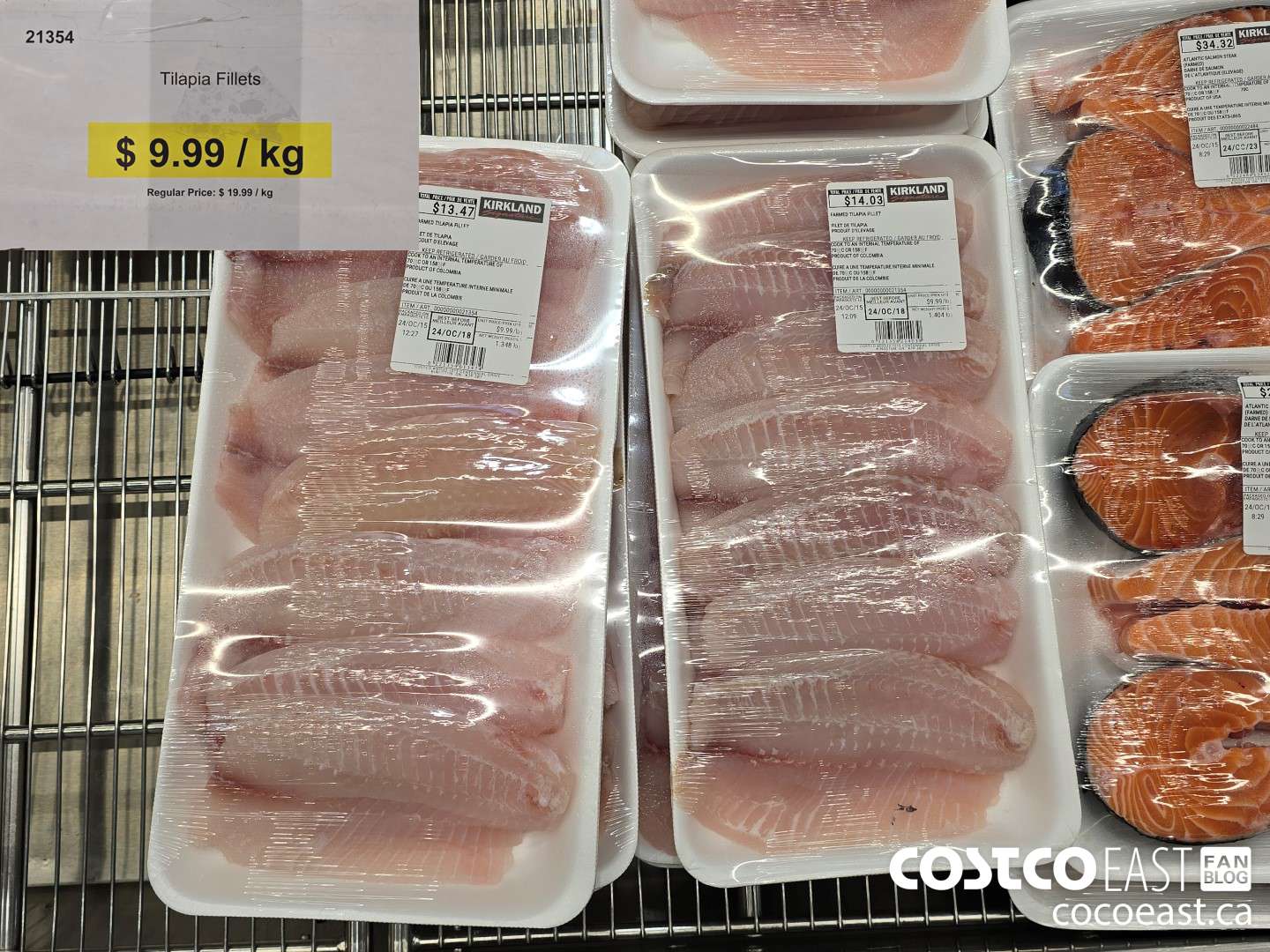 21354 TILAPIA FILLETS DISCOUNT PER KG ($10.00 INSTANT SAVINGS)