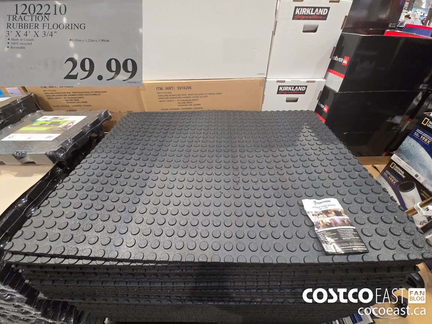 1202210 TRACTION RUBBER FLOORING 3' X 4' X 3/4