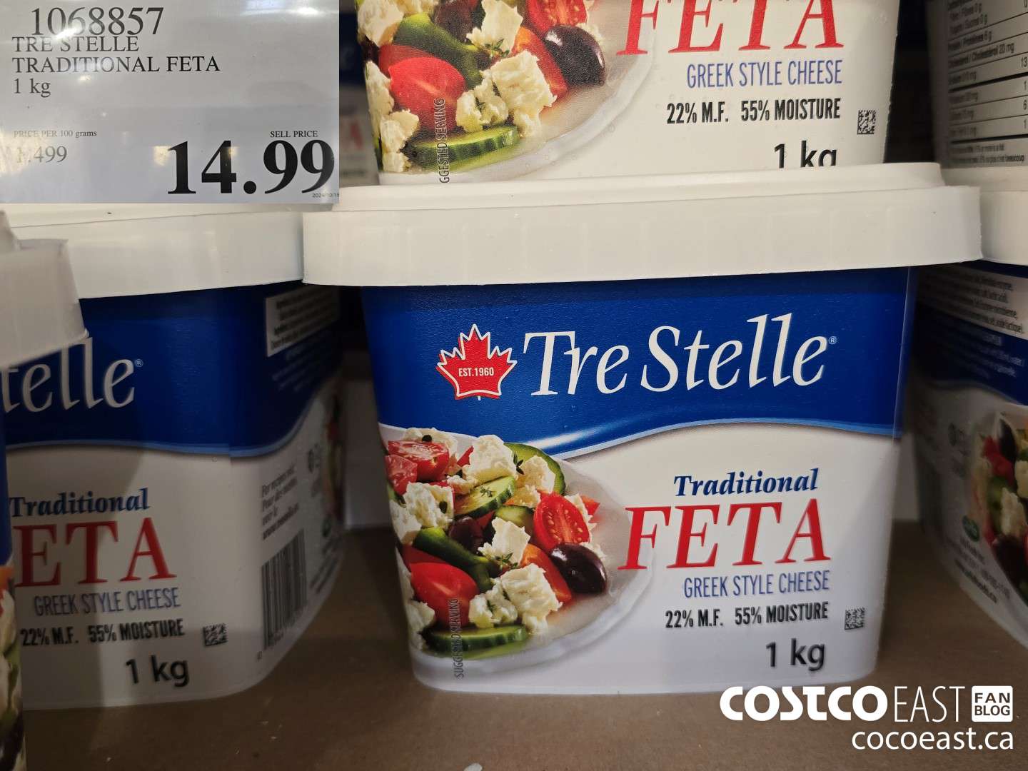 1068857 TRE STELLE TRADITIONAL FETA 1 KG $14.99