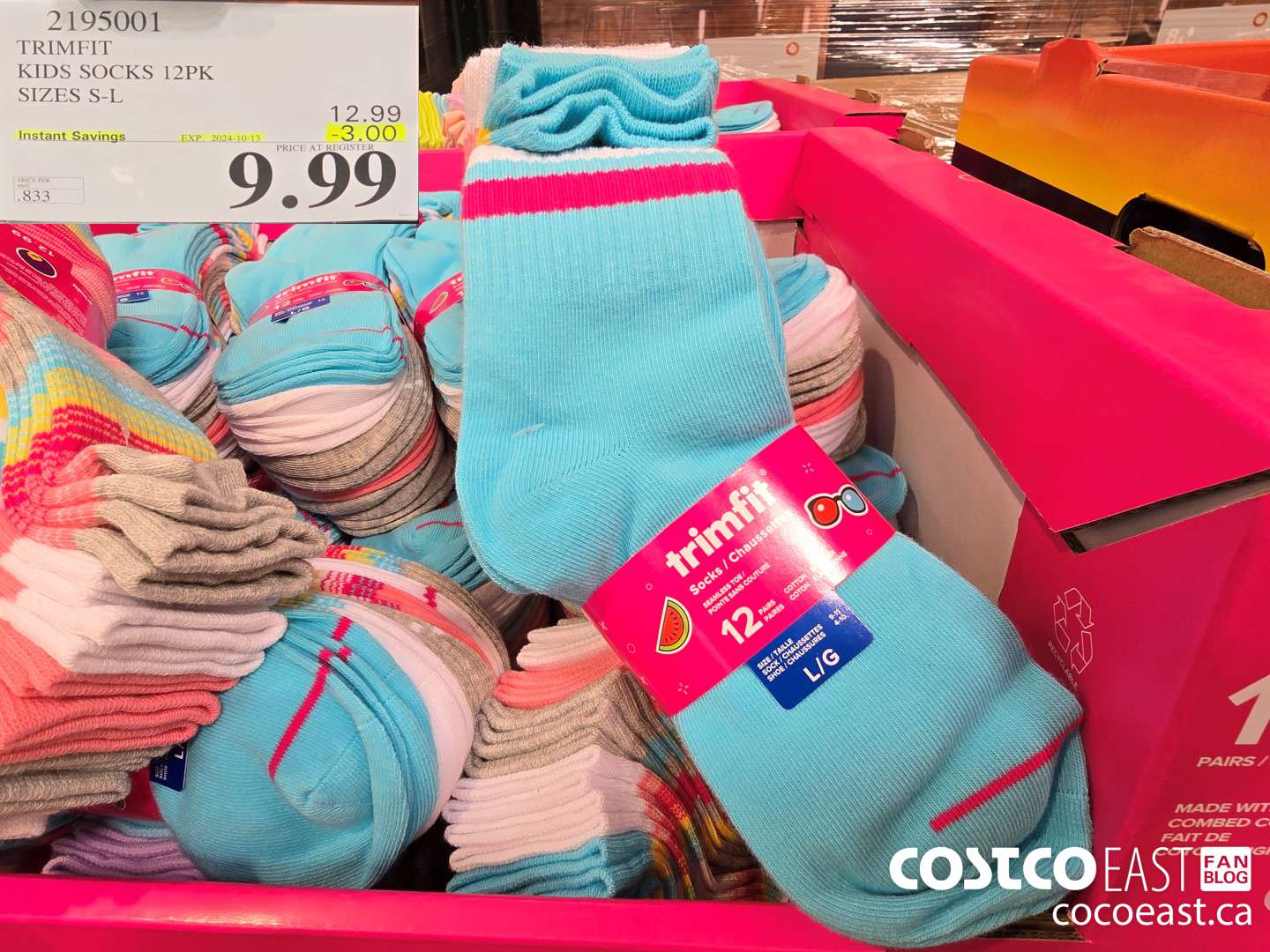 2195001 TRIMFIT KIDS SOCK 12PK SIZES S-L ($3.00 INSTANT SAVINGS EXPIRES ON 2024-10-13) $9.99