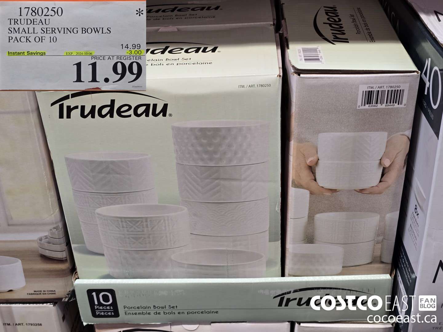 1780250 TRUDEAU SMALL SERVING BOWLS PACK OF 10 ($3.00 INSTANT SAVINGS EXPIRES ON 2024-10-06) $11.99