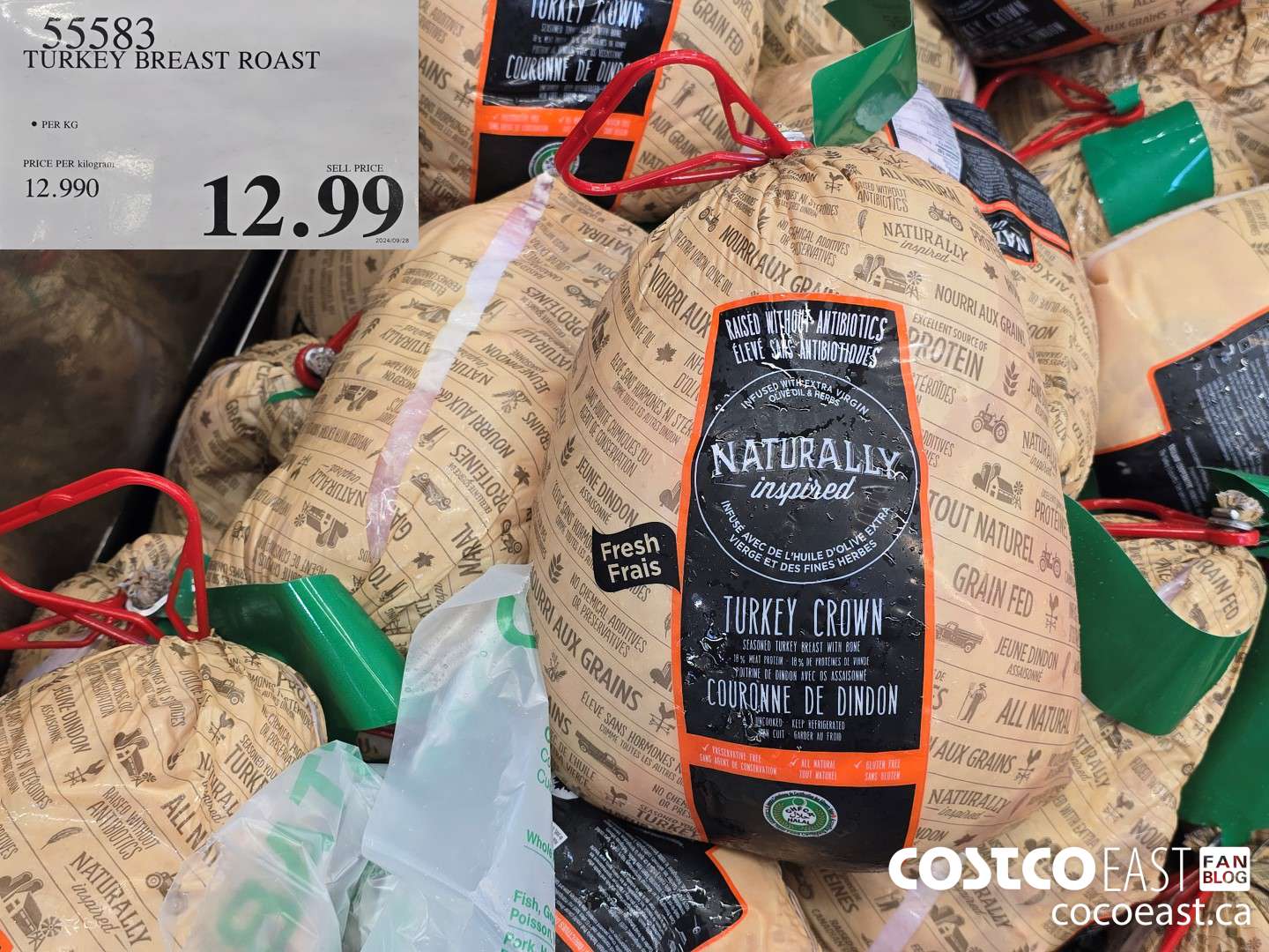 55583 TURKEY BREAST ROAST PRICE PER KILOGRAM $37.61