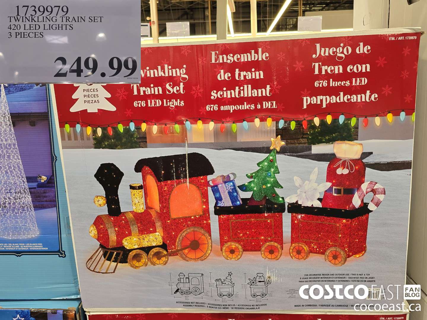 1739979 TWINKLING TRAIN SET 420 LED LIGHTS 3 PIECES $249.99