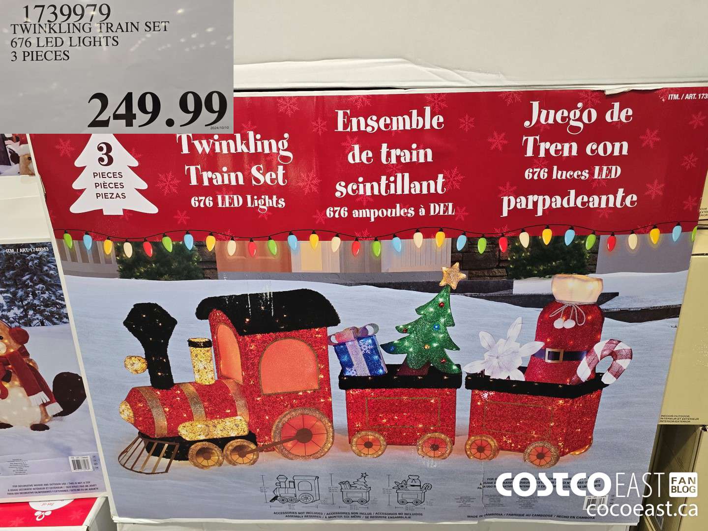 1739979 TWINKLING TRAIN SET 420 LED LIGHTS 3 PIECES $249.99