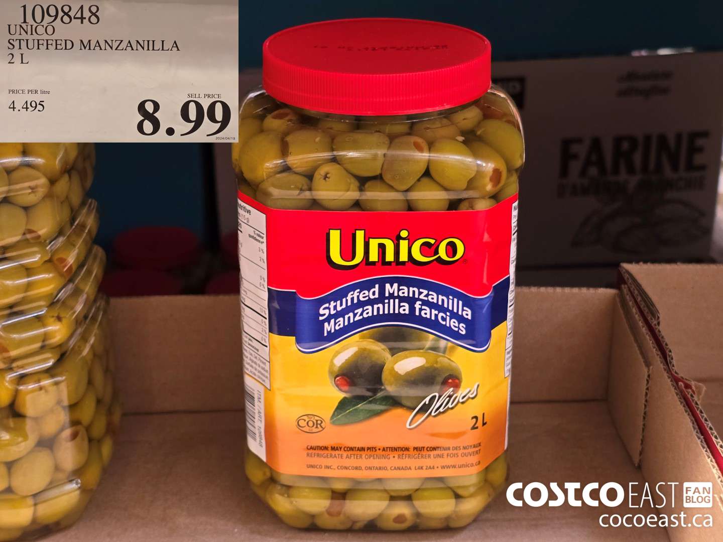 109848 UNICO STUFFED MANZANILLA 2 L $8.99