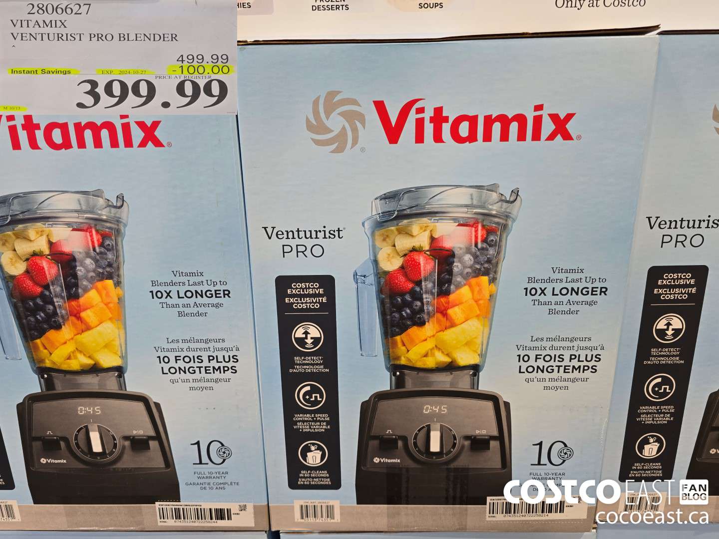2806627 VITAMIX VENTURIST PRO BLENDER ($100.00 INSTANT SAVINGS EXPIRES ON 2024-10-27) $399.99