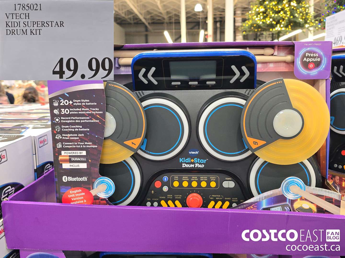 1785021 VTECH KIDI SUPERSTAR DRUM KIT $49.99