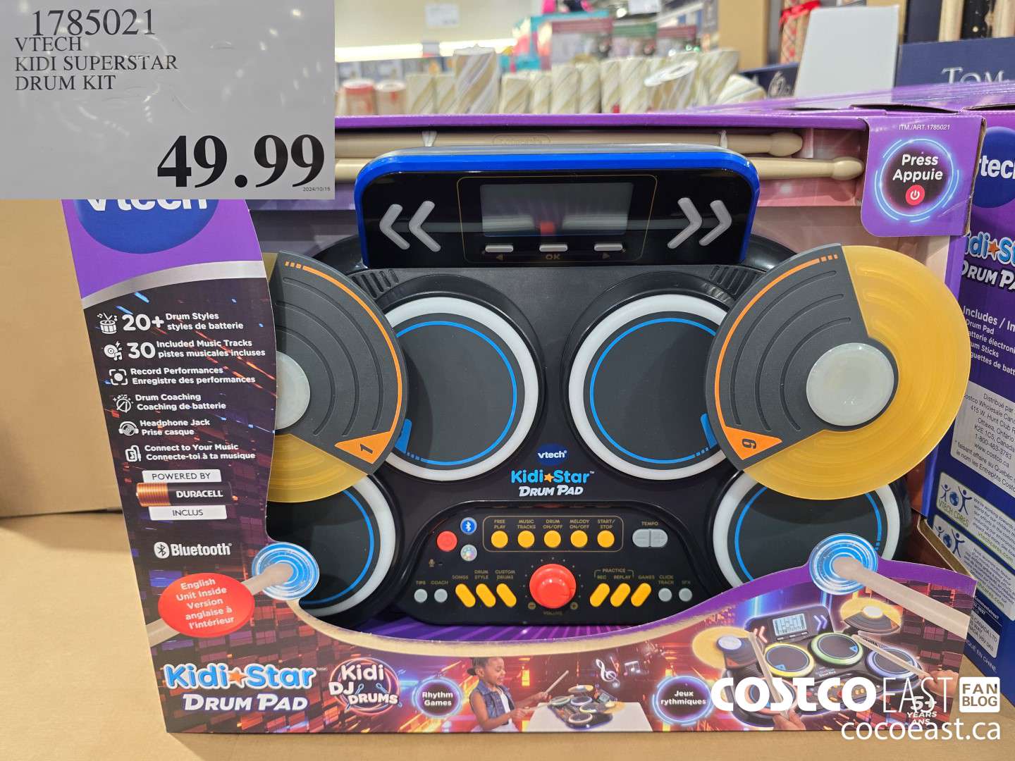 1785021 VTECH KIDI SUPERSTAR DRUM KIT $49.99
