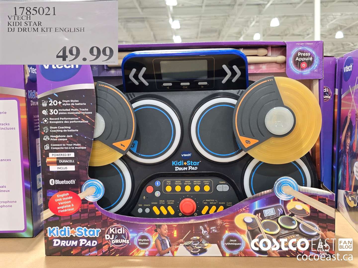1785021 VTECH KIDI SUPERSTAR DRUM KIT $49.99