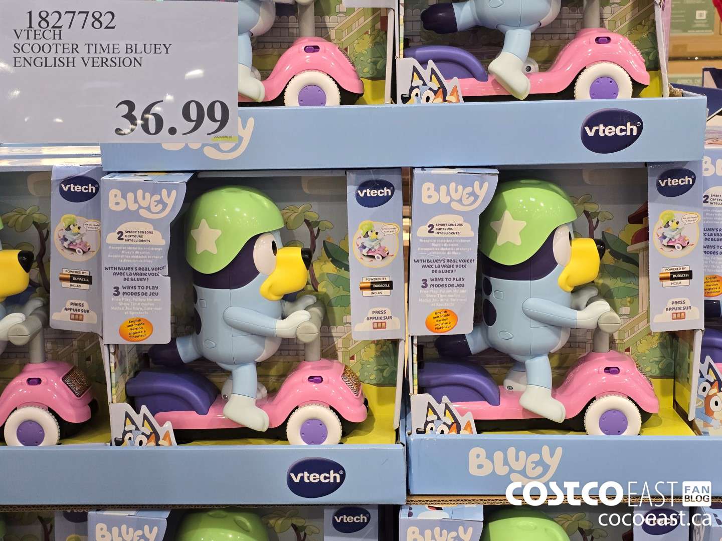 1827782 VTECH SCOOTER TIME BLUEY ENGLISH VERSION $36.99