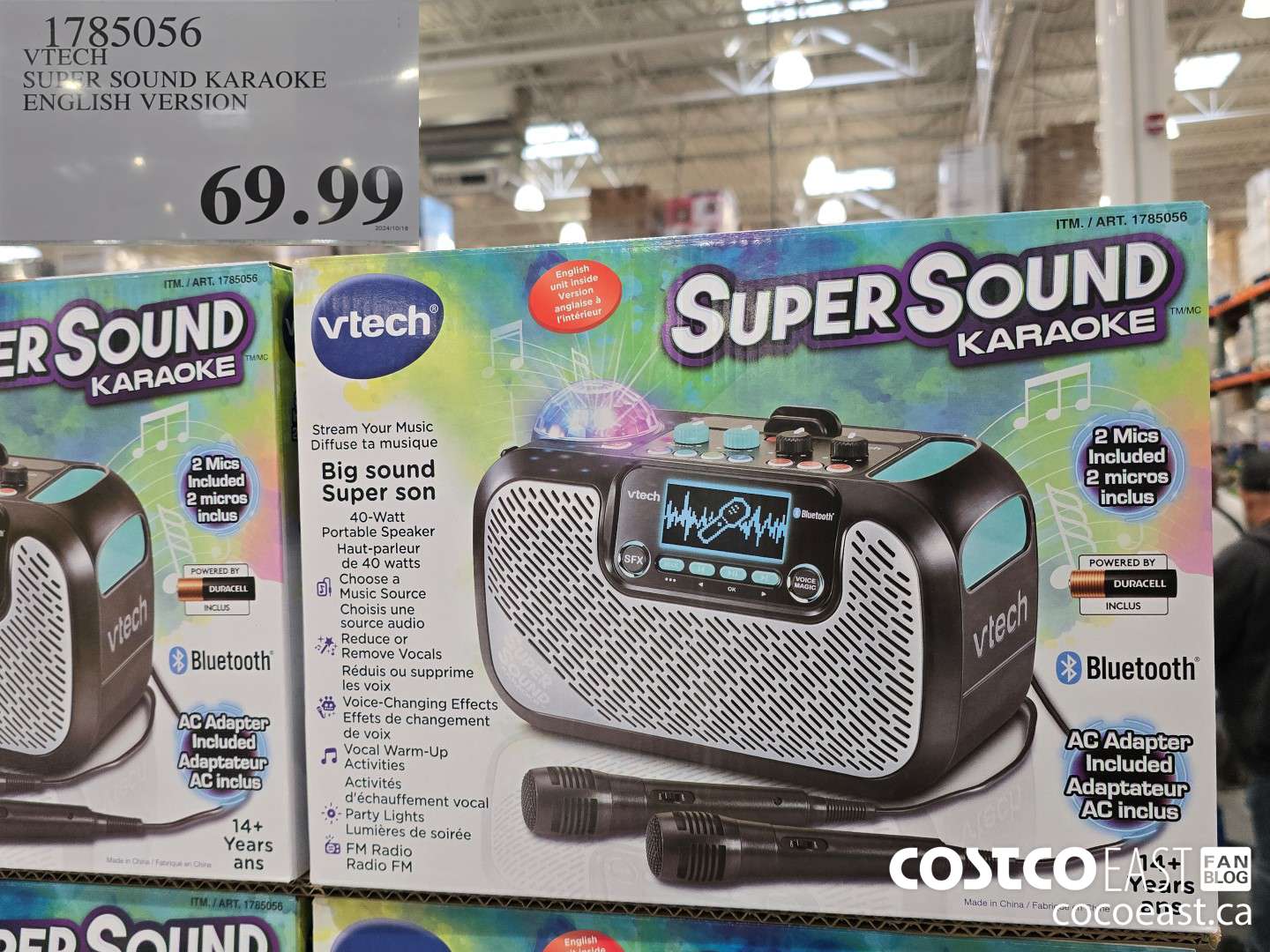 1785056 VTECH SUPER SOUND KARAOKE ENGLISH VERSION $69.99