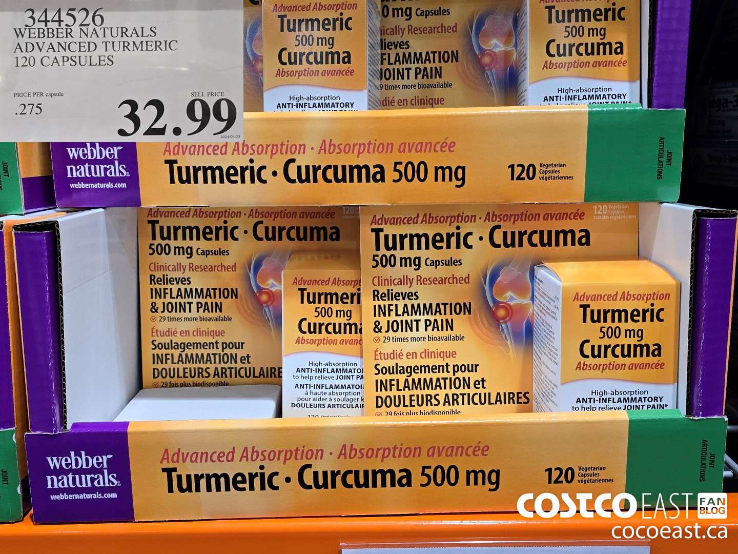 344526 WEBBER NATURALS ADVANCED TURMERIC 120 CAPSULES $32.99