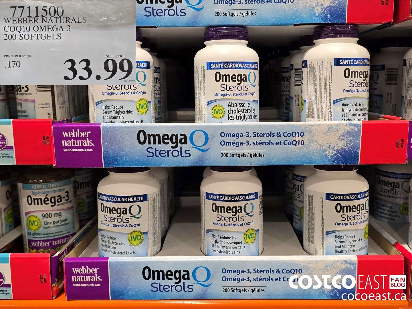 7711500 WEBBER NATURALS COQ10 OMEGA 3 200 SOFTGELS $33.99