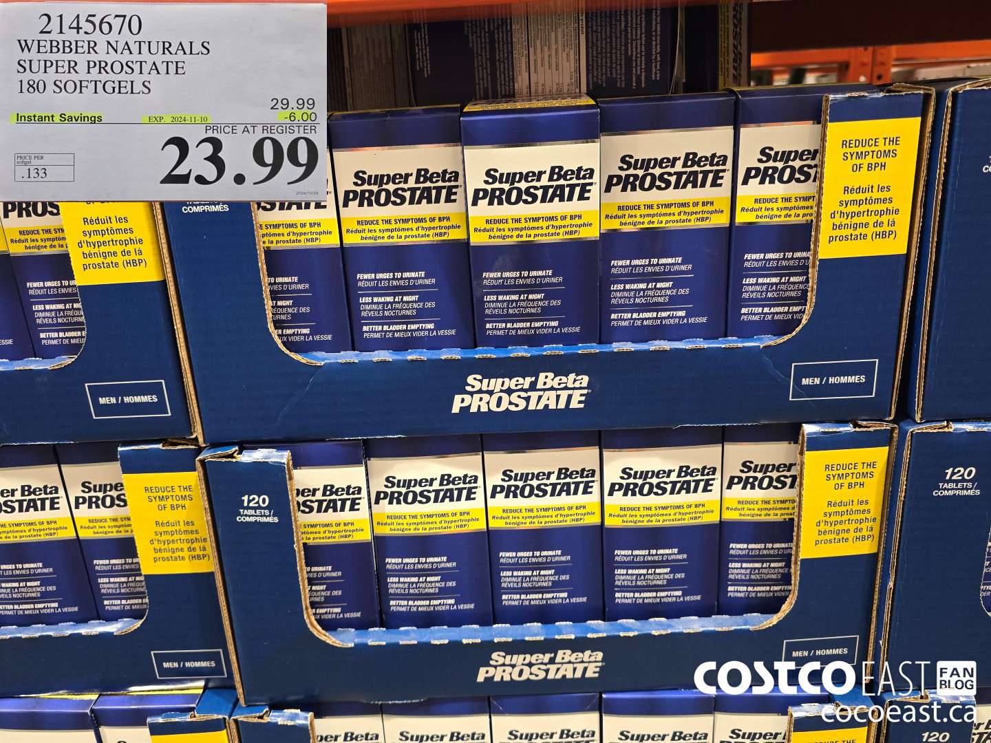 2145670 WEBBER NATURALS SUPER PROSTATE 180 SOFTGELS ($6.00 INSTANT SAVINGS EXPIRES ON 2024-11-10) $23.99