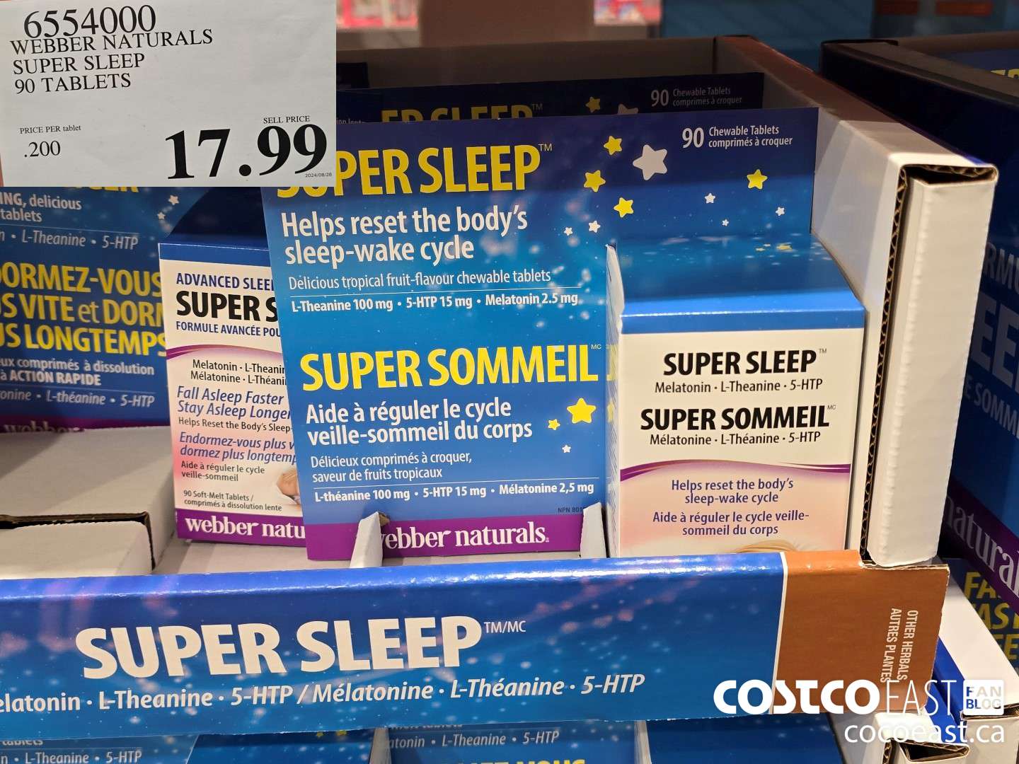 6554000 WEBBER NATURALS SUPER SLEEP 90 TABLETS $17.99