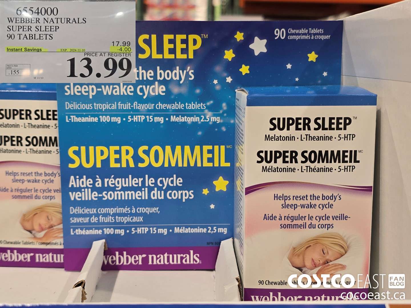 6554000 WEBBER NATURALS SUPER SLEEP 90 TABLETS ($4.00 INSTANT SAVINGS EXPIRES ON 2024-11-10) $13.99