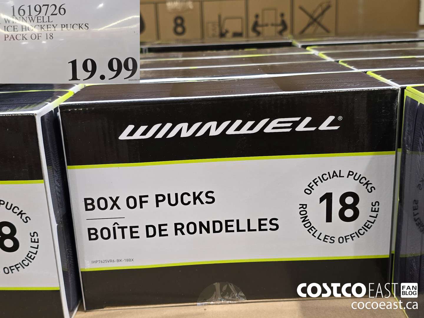 1619726 WINNWELL ICE HOCKEY PUCKS PACK OF 18 $19.99