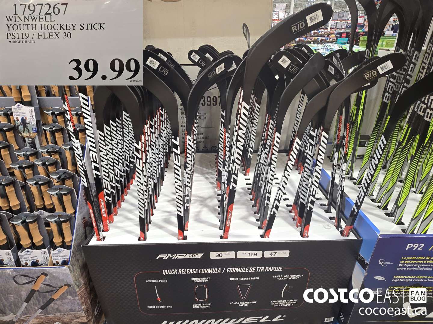 1797267 WINNWELL YOUTH HOCKEY STICK PS119,/ FLEX 30 $39.99