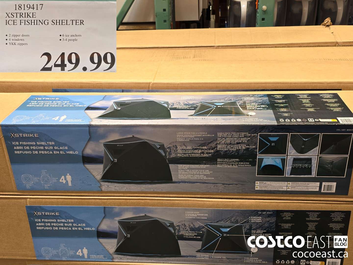 1819417 XSTRIKE ICE FISHING SHELTER $249.99