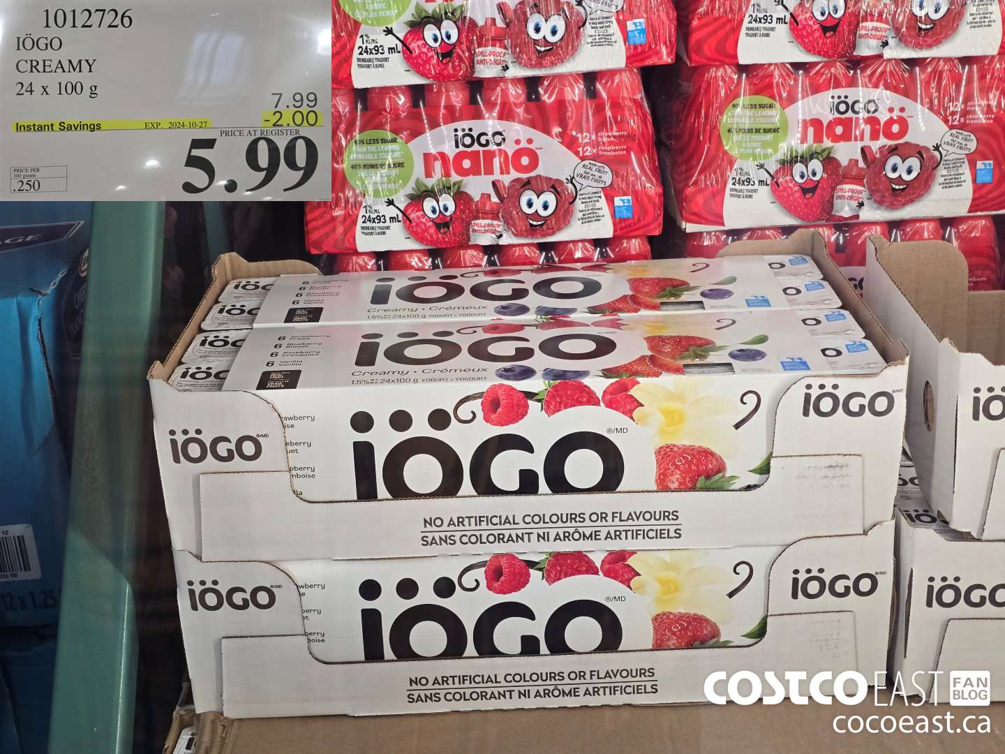 1012726 lOGO CREAMY 24 x 100 g ($2.00 INSTANT SAVINGS EXPIRES ON 2024-10-27) $5.99