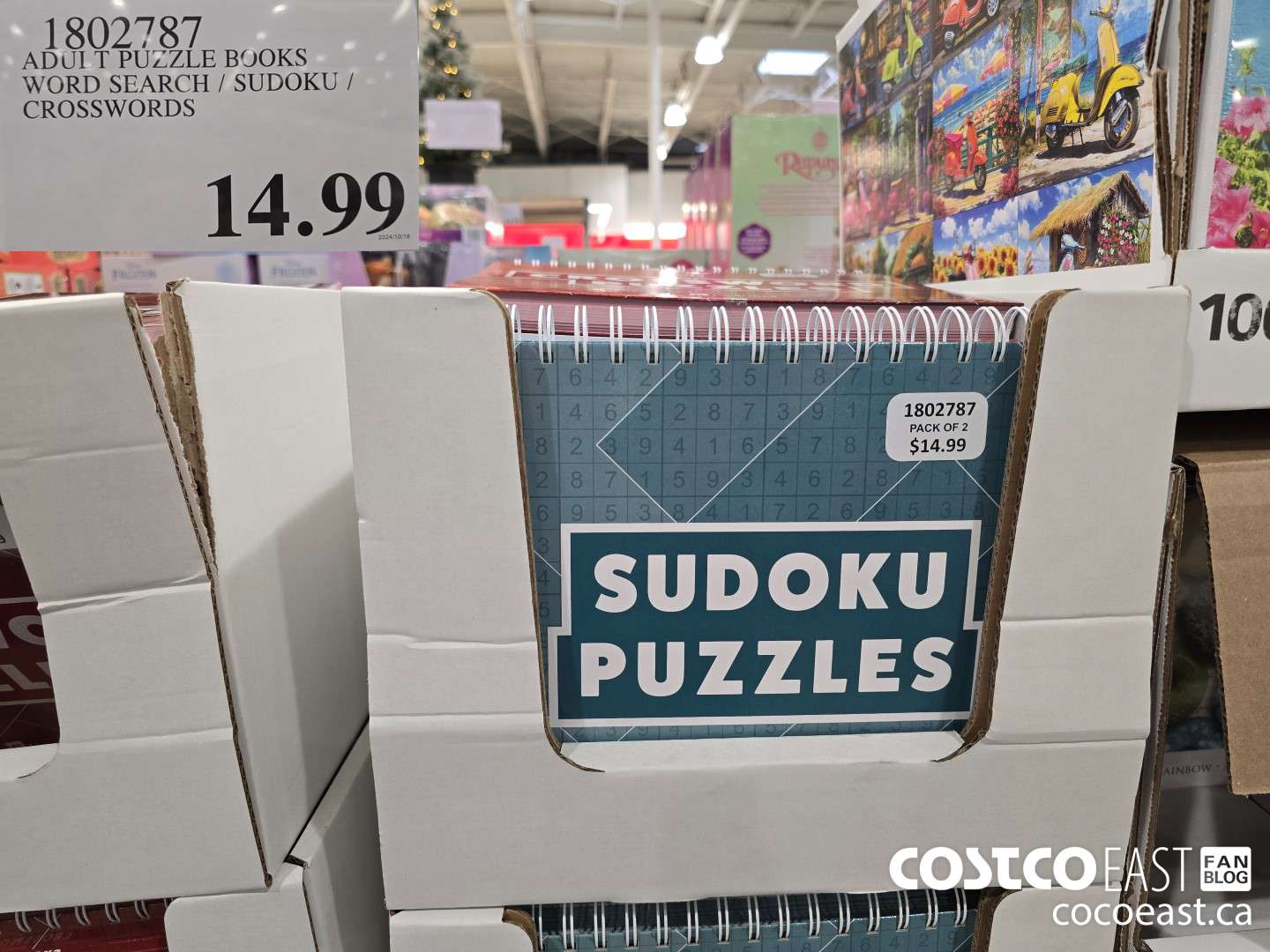 1802787 ADULT PUZZLE BOOKS WORD SEARCH / SUDOKU / CROSSWORDS $14.99