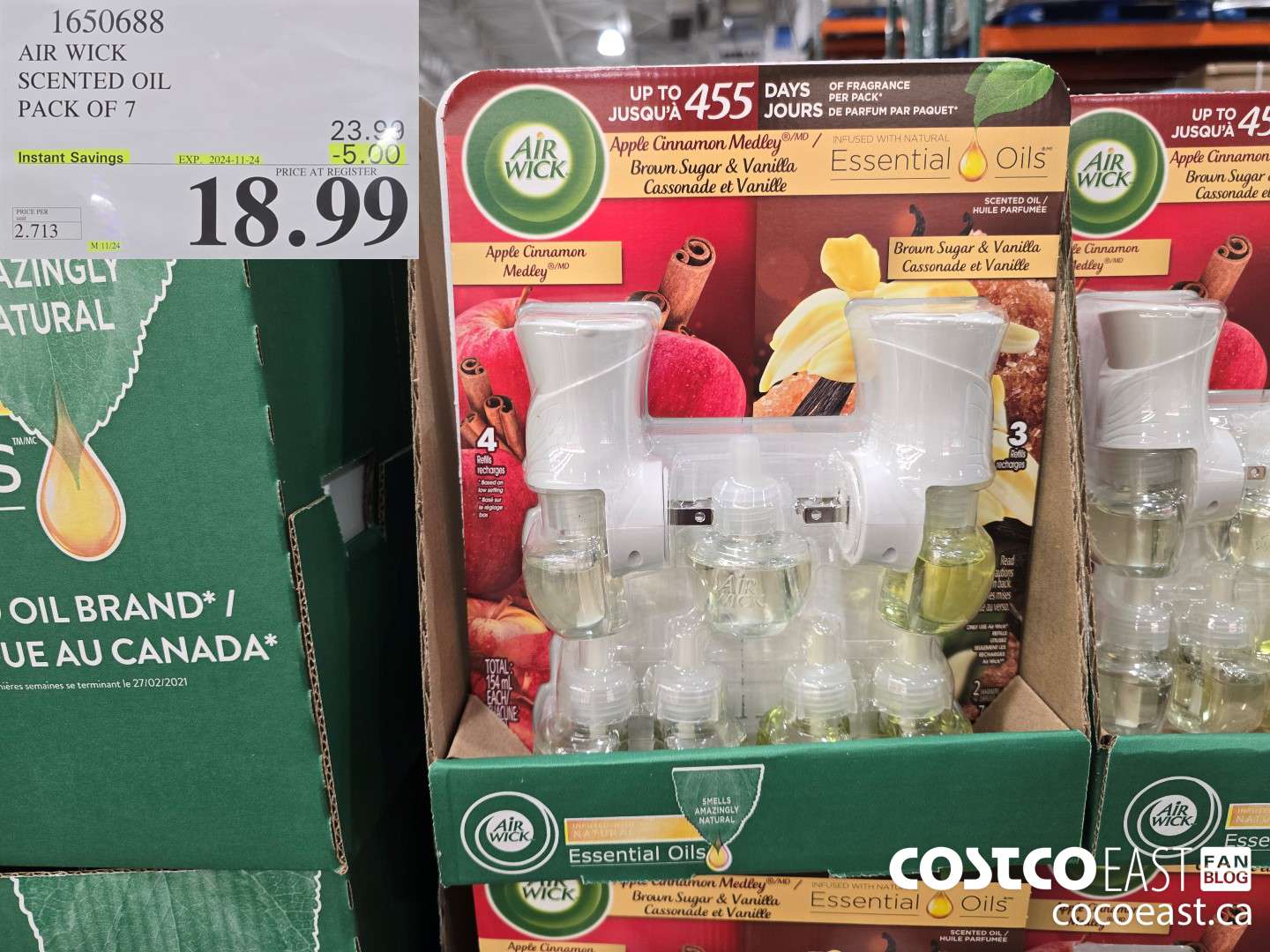 1650688 AIR WICK SCENTED OIL PACK OF 7 ($5.00 INSTANT SAVINGS EXPIRES ON 2024-11-24) $18.99