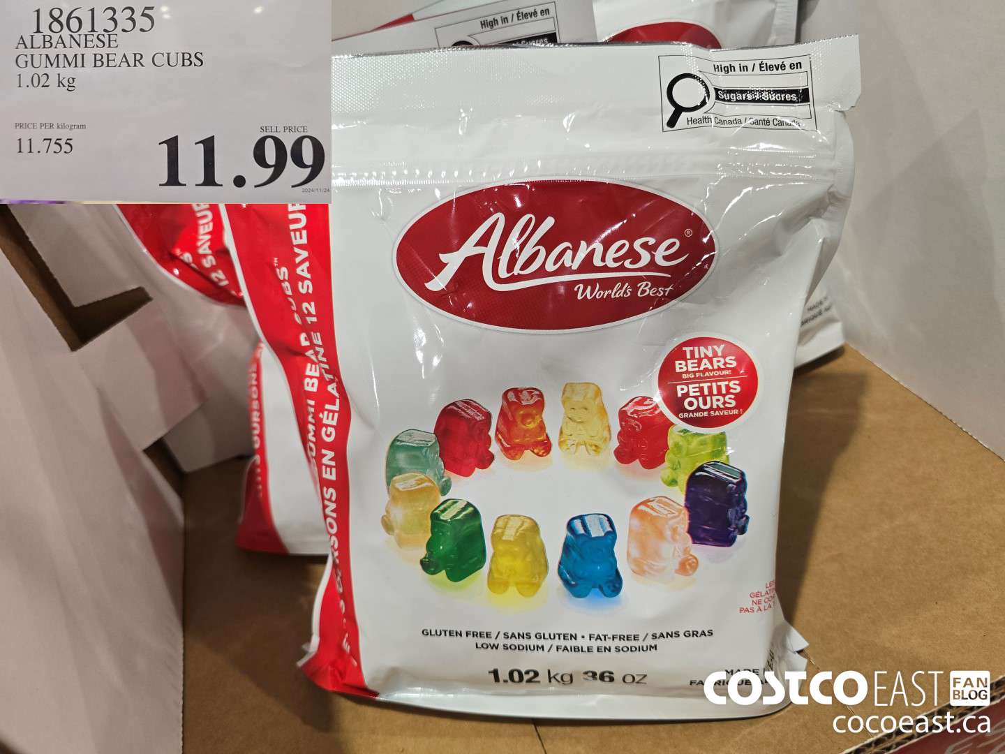 1861335 ALBANESE GUMMI BEAR CUBS 1.02 kg $11.99