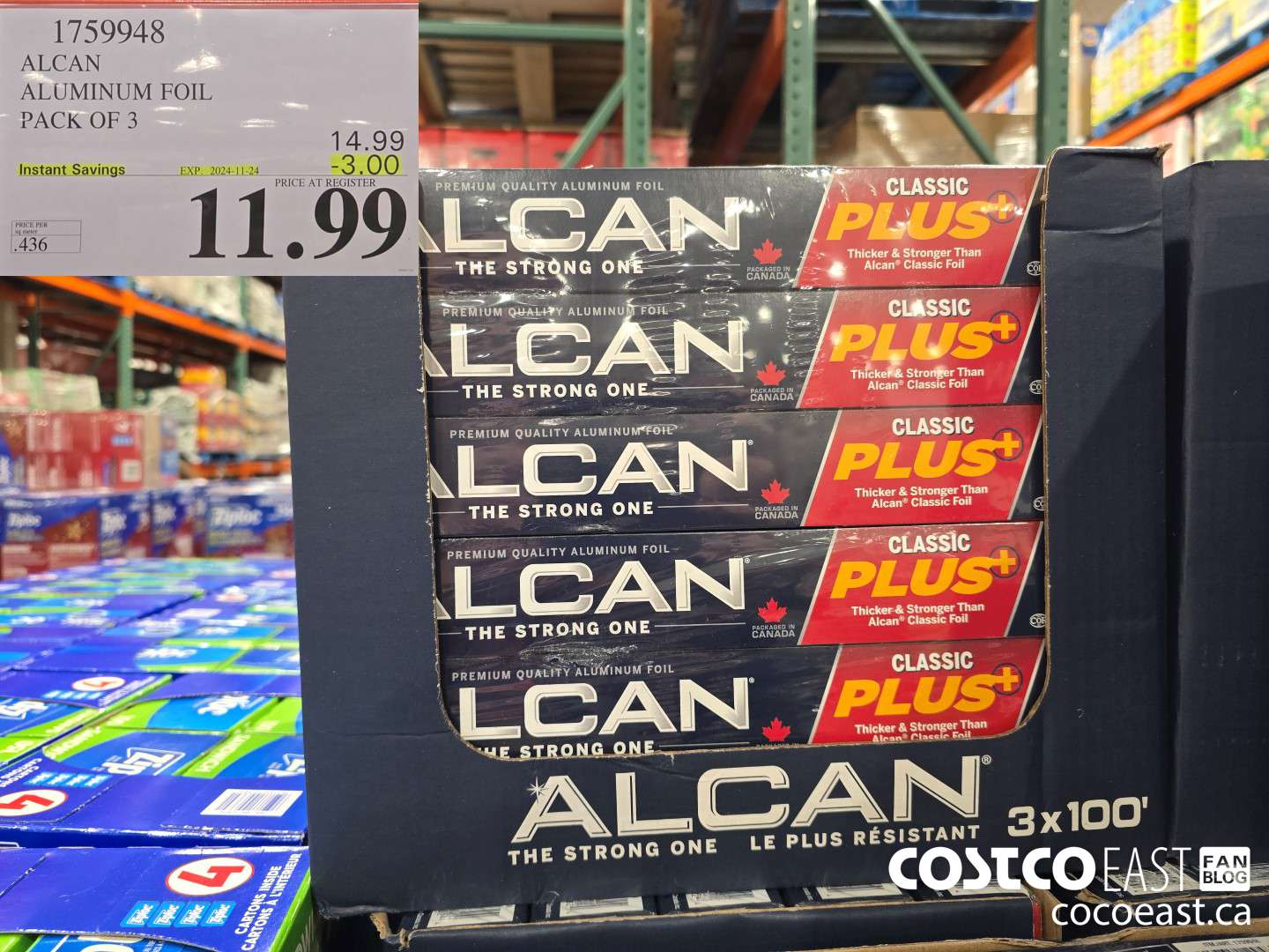 1759948 ALCAN ALUMINUM FOIL PACK OF 3 ($3.00 INSTANT SAVINGS EXPIRES ON 2024-11-24) $11.99