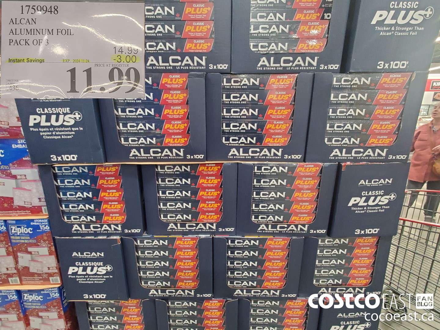 1759948 ALCAN ALUMINUM FOIL PACK OF 3 ($3.00 INSTANT SAVINGS EXPIRES ON 2024-11-24) $11.99