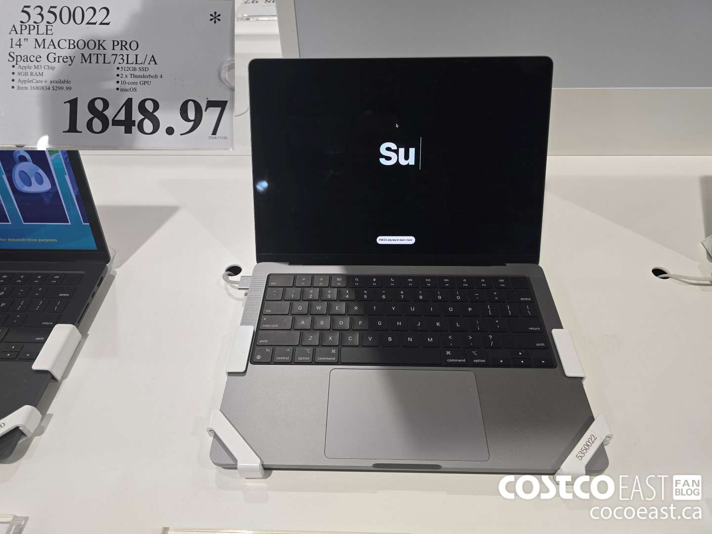 5350022 APPLE 14 MACBOOK PRO SPACE Grey MTL73LL/A $1848.97