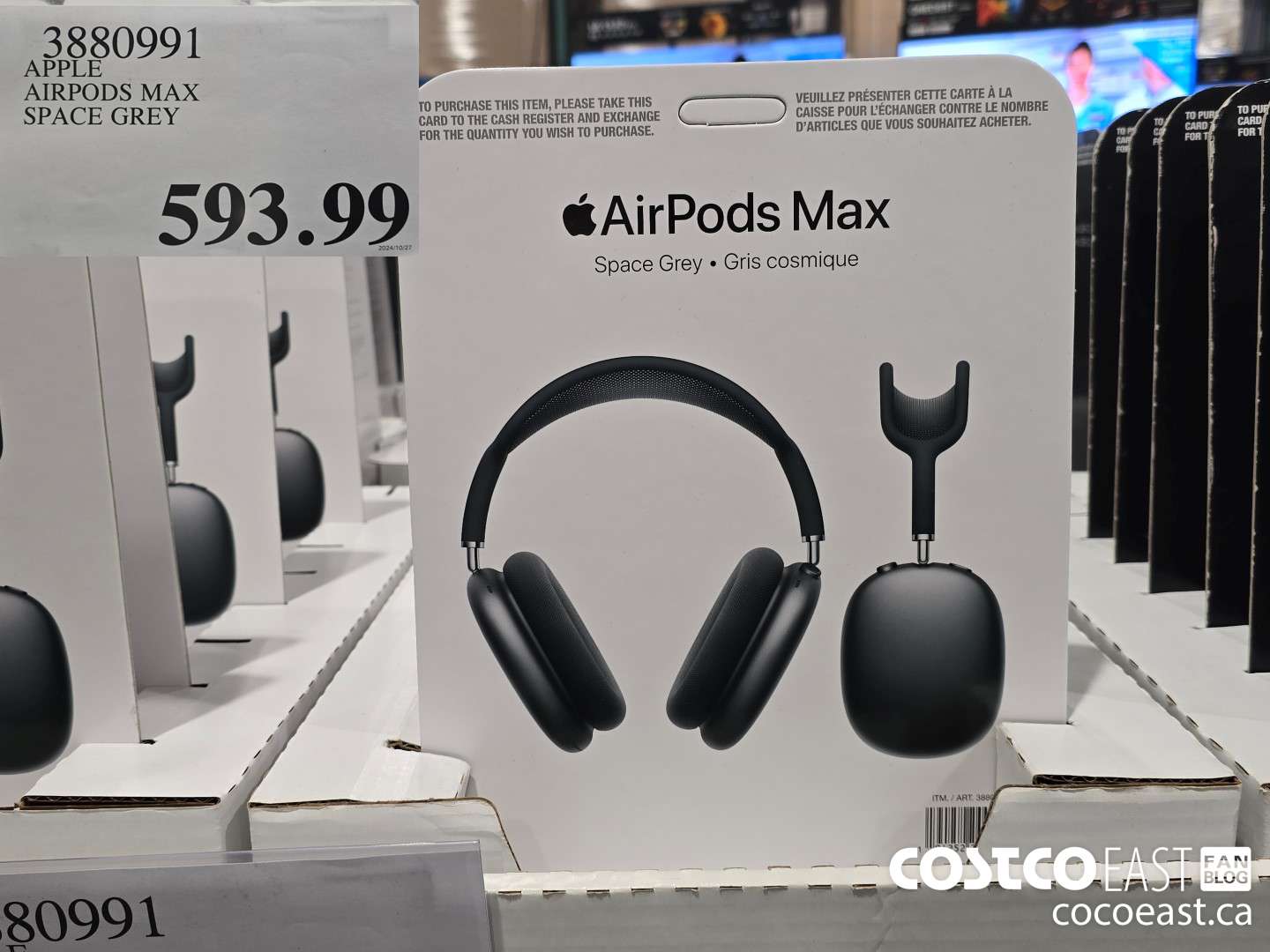 3880991 APPLE AIRPODS MAX SPACE GREY $593.99