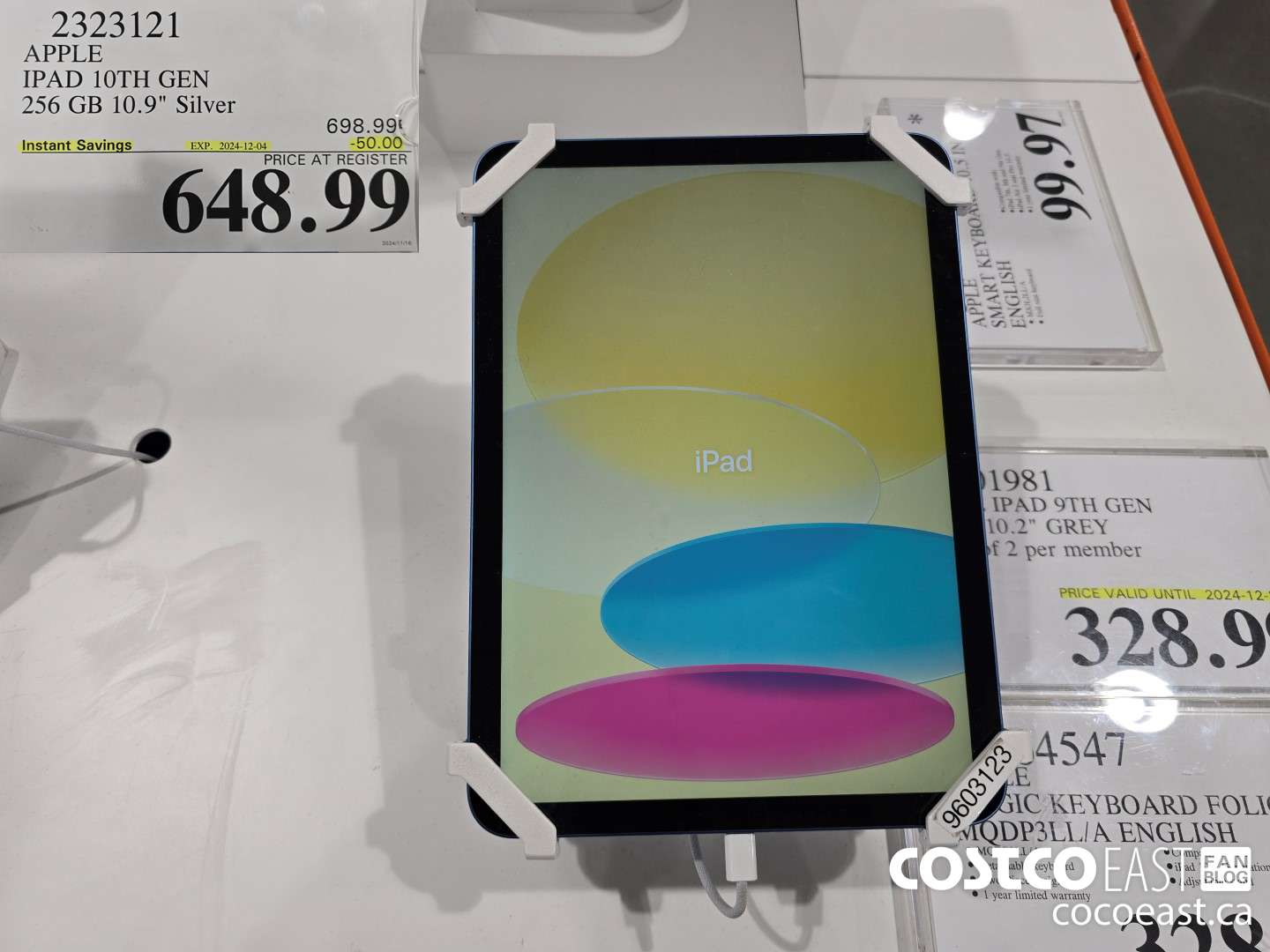 2323121 APPLE IPAD 10TH GEN 256GB 10.9 IN. SILVER ($50.00 INSTANT SAVINGS EXPIRES ON 2024-12-04) $648.99