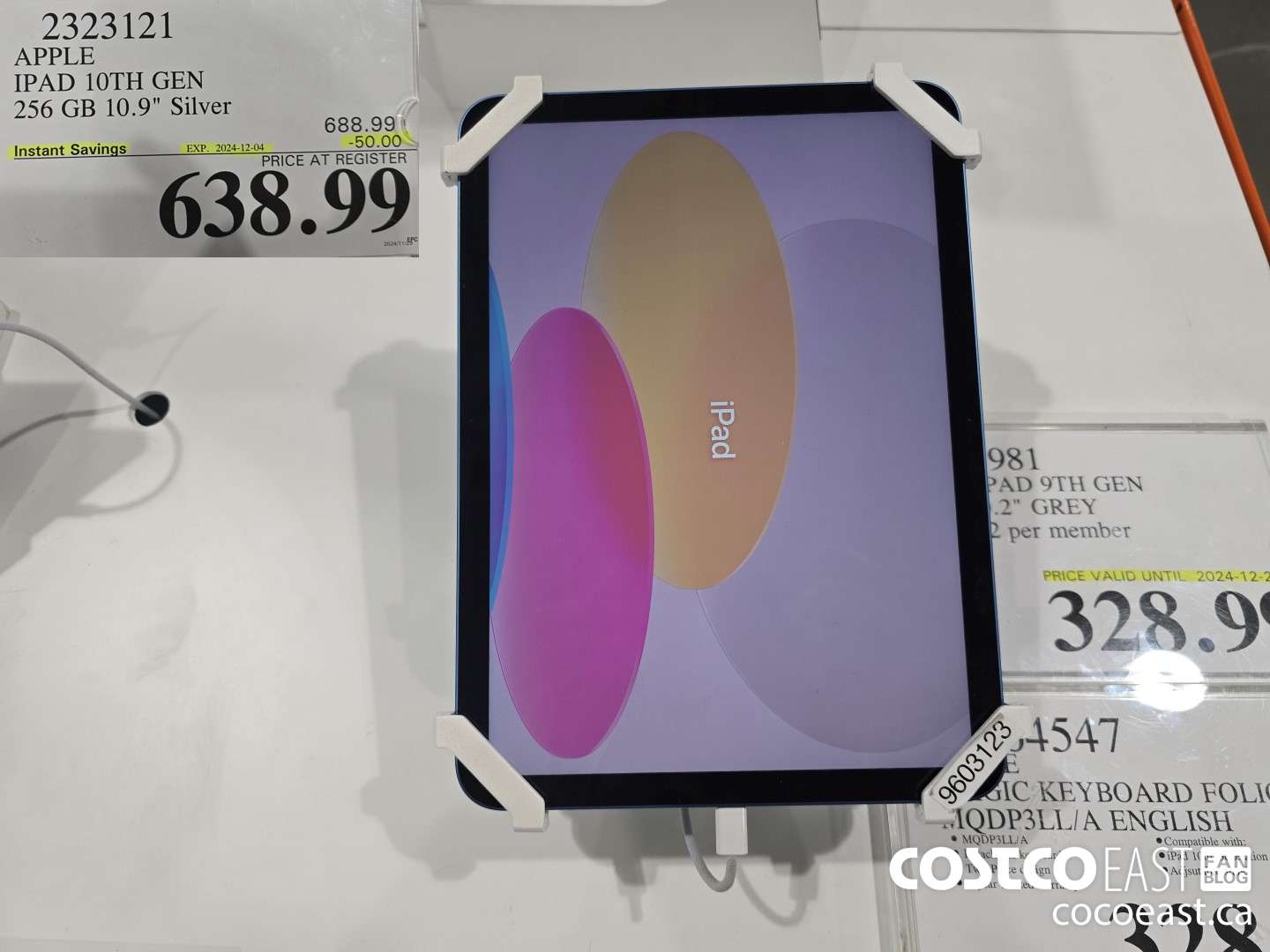 2323121 APPLE IPAD 10TH GEN 256GB 10.9 IN. SILVER ($50.00 INSTANT SAVINGS EXPIRES ON 2024-12-04) $638.99