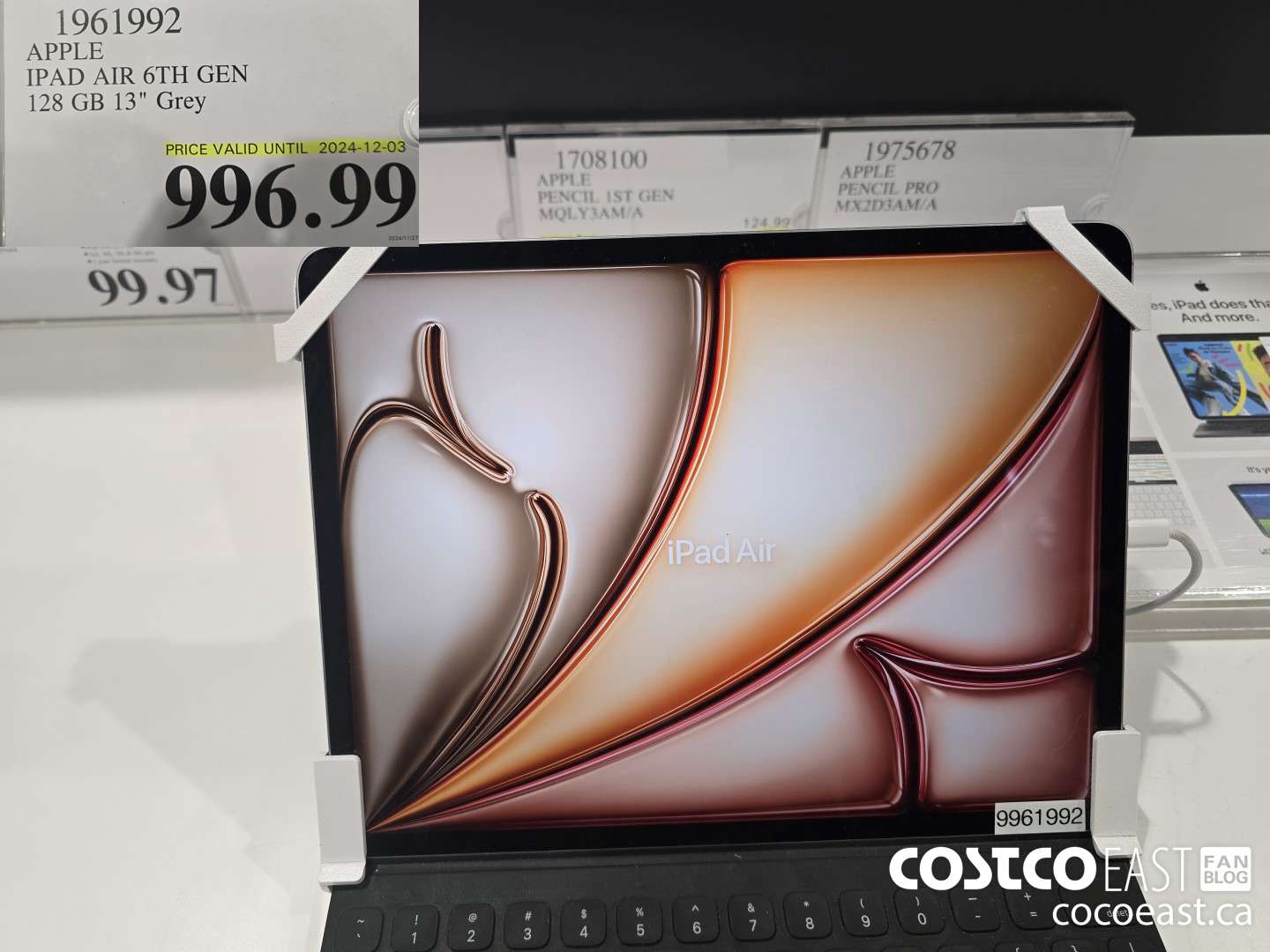 1961992 APPLE IPAD AIR 6TH GEN 128GB 13 in. Grey $996.99