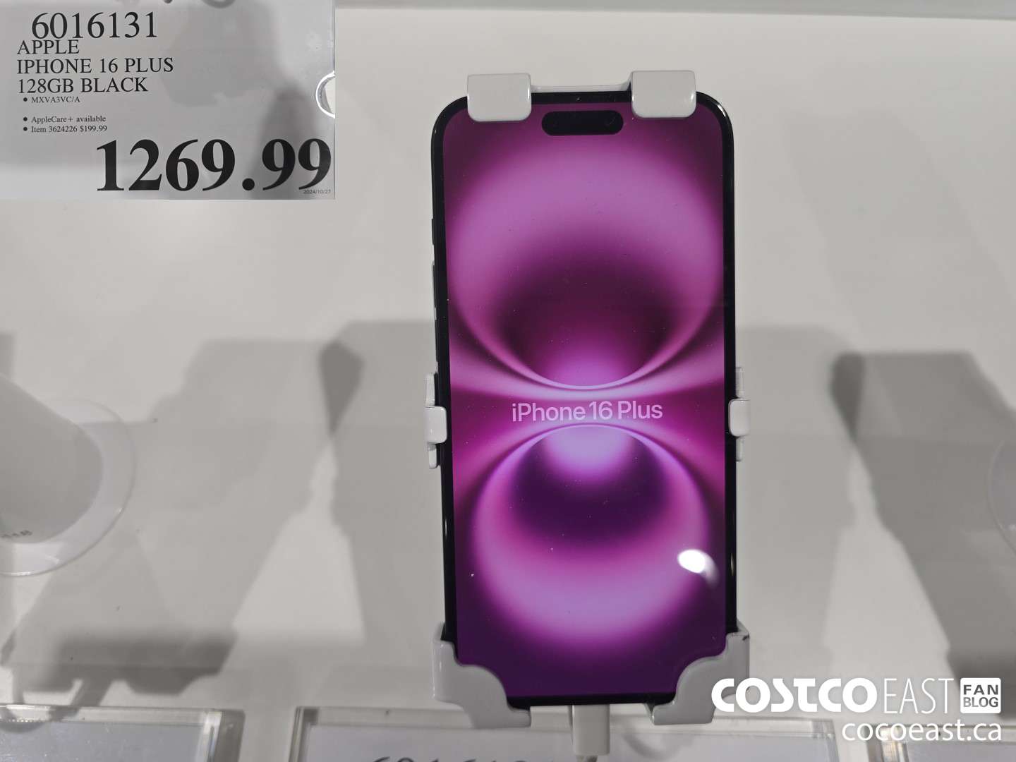 6016131 APPLE IPHONE 16 PLUS 128GB BLACK $1269.99