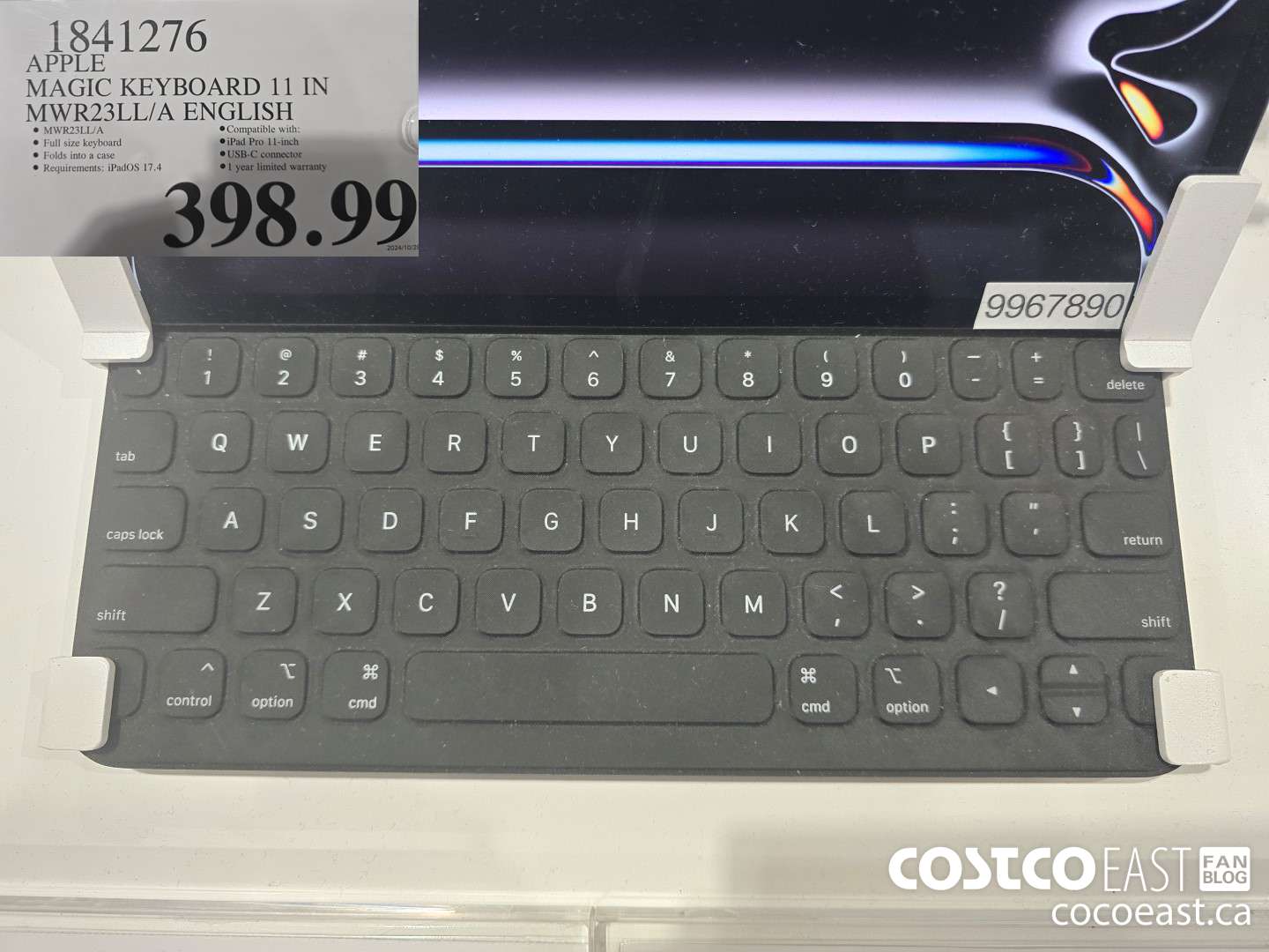 1841276 APPLE MAGIC KEYBOARD 11 IN MWR23LL/A ENGLISH $398.99