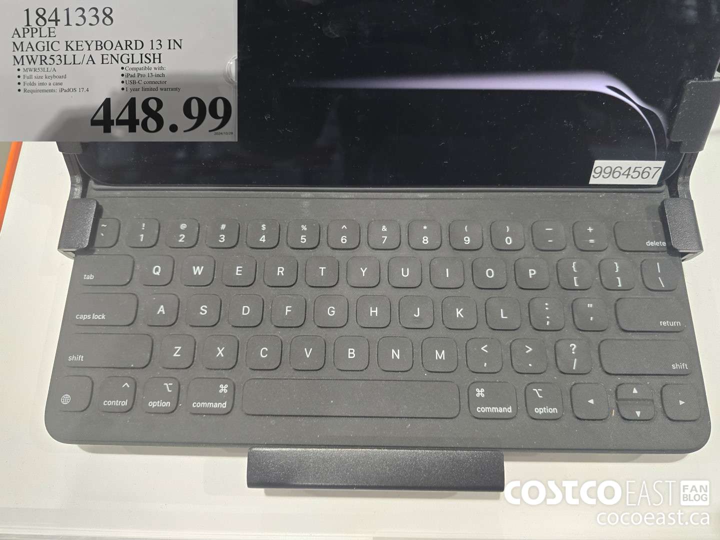 1841338 APPLE MAGIC KEYBOARD 13 IN MWRS53LL/A ENGLISH $448.99