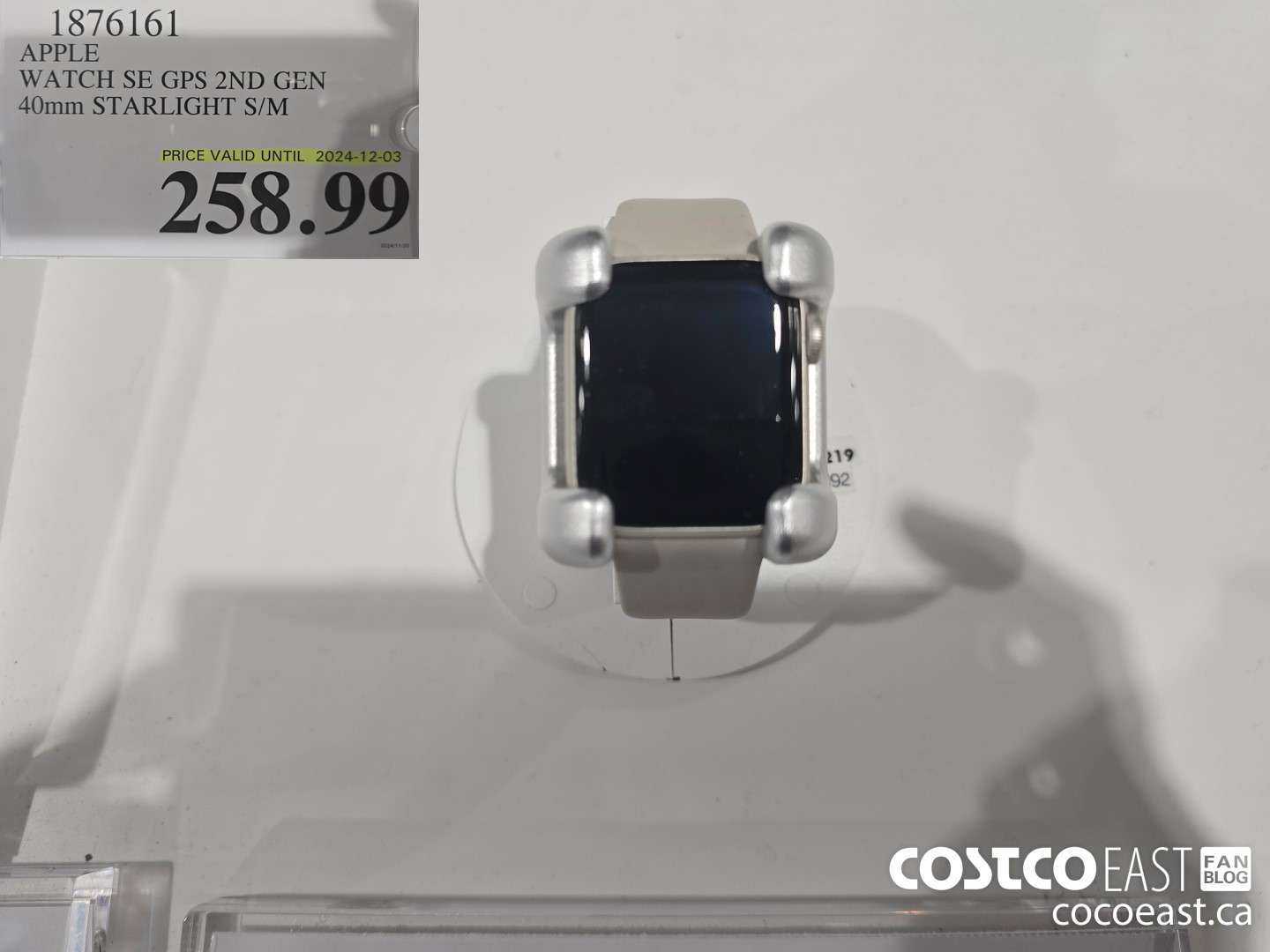 1876161 APPLE WATCH SE GPS 2ND GEN 40mm STARLIGHT S/M $258.99