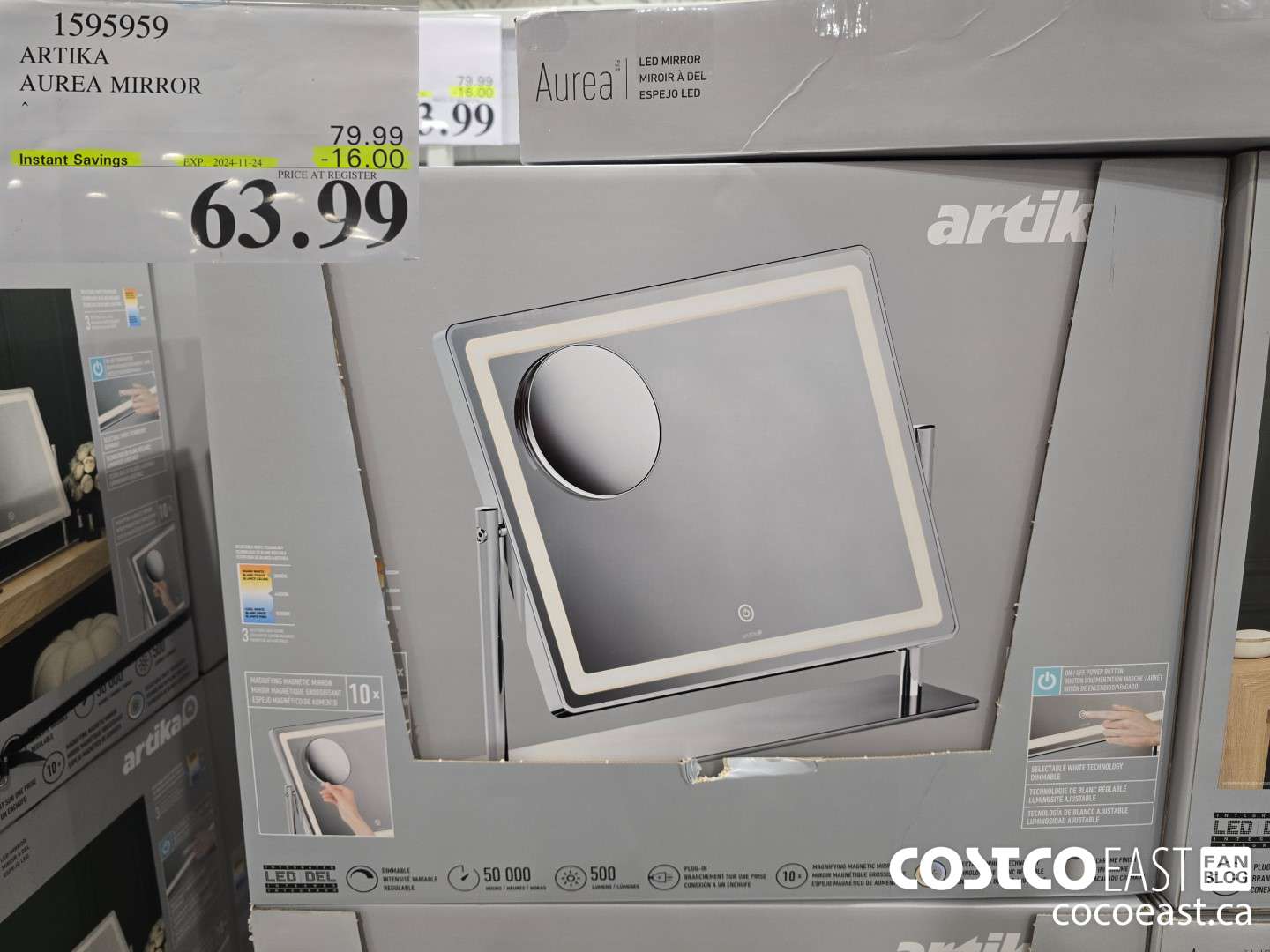 1595959 ARTIKA AUREA MIRROR ($16.00 INSTANT SAVINGS EXPIRES ON 2024-11-24) $63.99