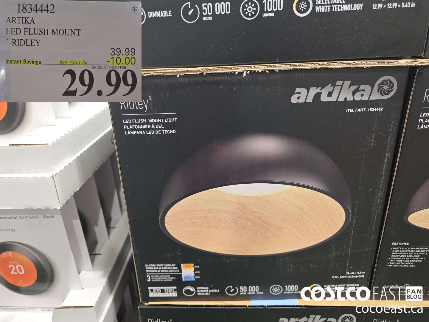 1834442 ARTIKA RIDLEY FLUSH MOUNT ($10.00 INSTANT SAVINGS EXPIRES ON 2024-11-24) $29.99