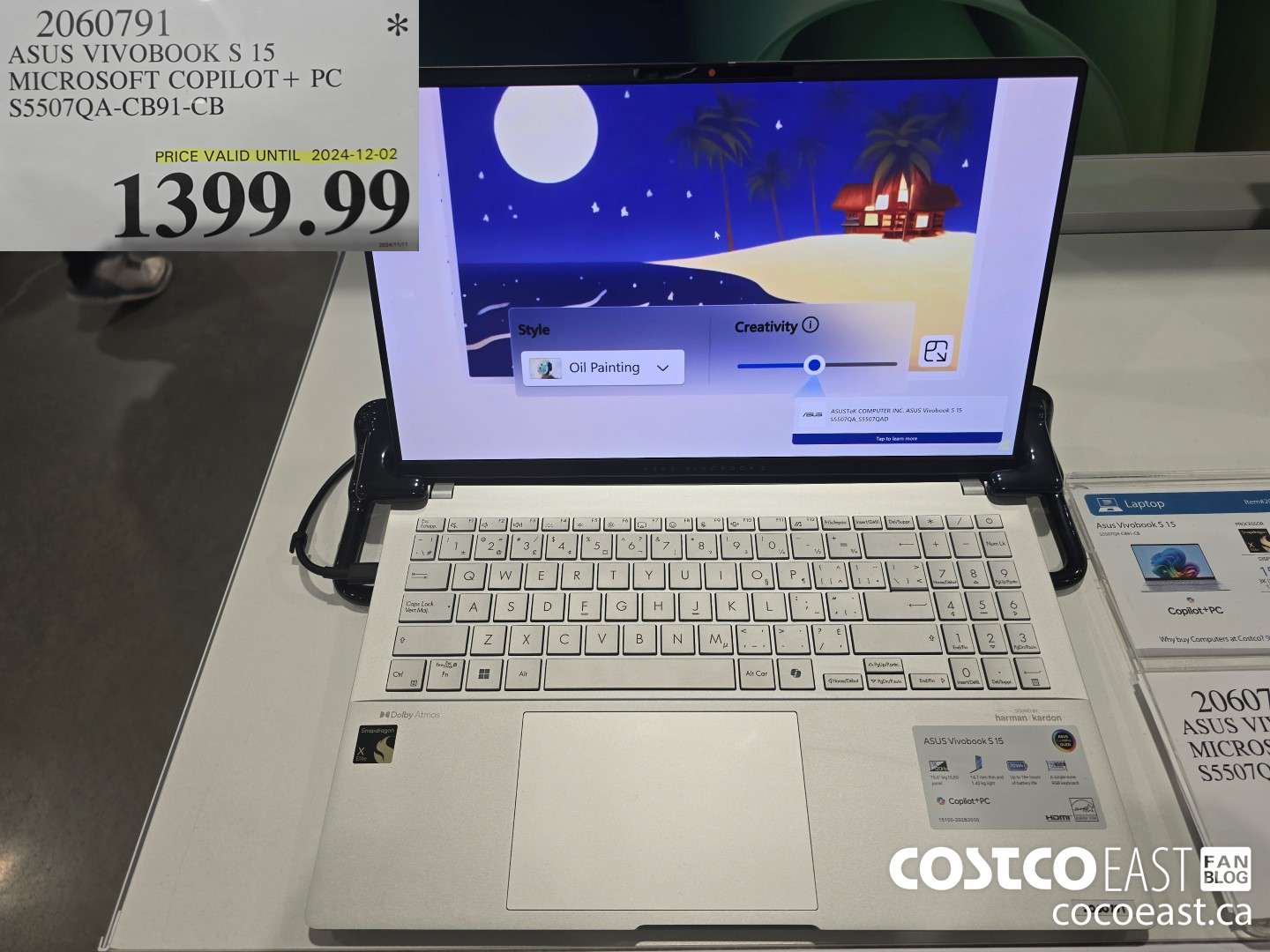2060791 ASUS VIVOBOOK S 15 MICROSOFT COPILOT+ PC S5507QA-CB91-CB $1399.99