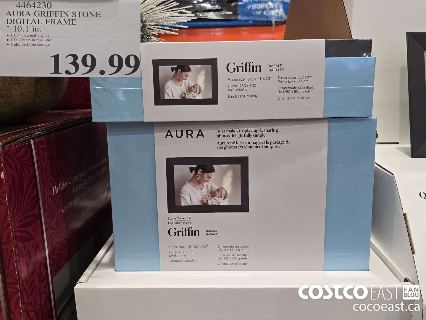 4464230 AURA GRIFFIN STONE DIGITAL FRAME 10.1 IN $139.99