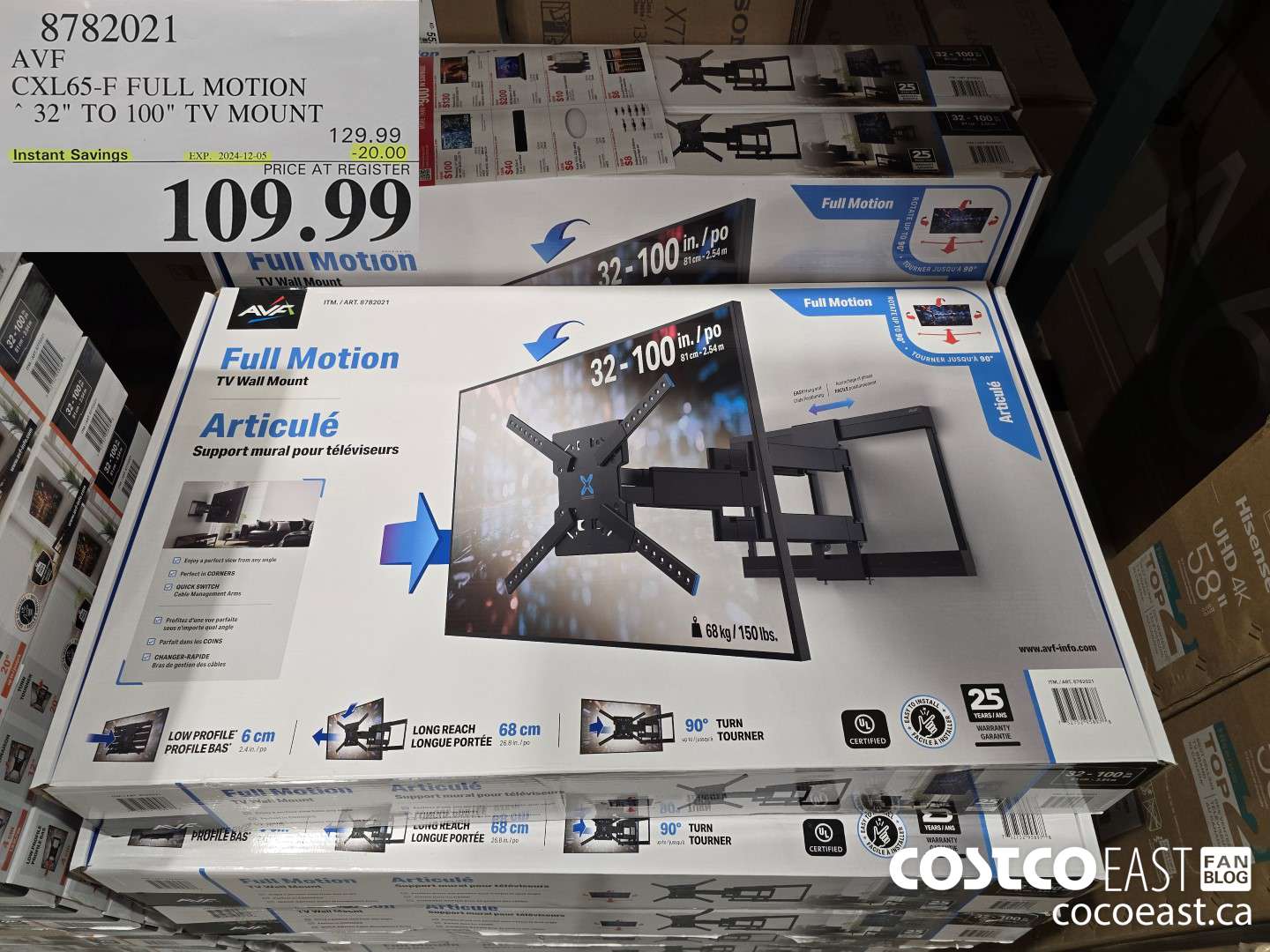 8782021 AVF CXL65-F FULL MOTION 32