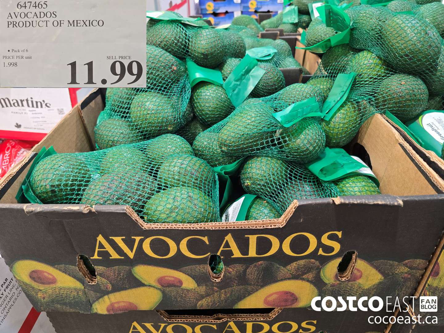 647465 AVOCADOS PRODUCT OF MEXICO $11.99