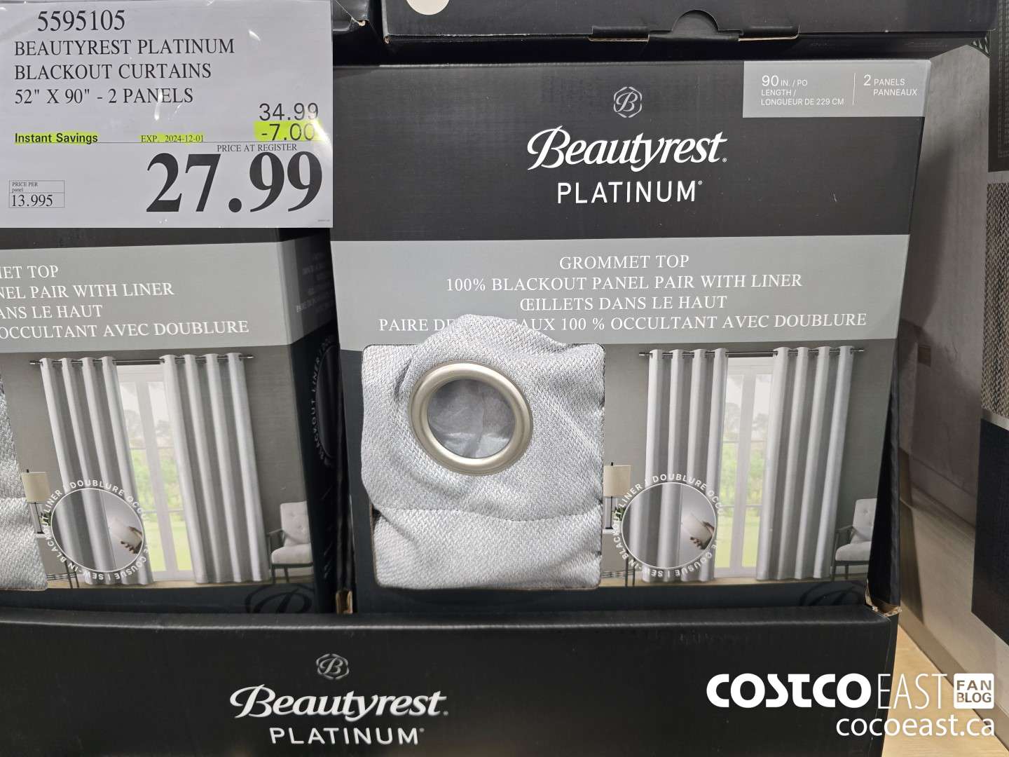 5595105 BEAUTYREST PLATINUM BLACKOUT CURTAINS 52